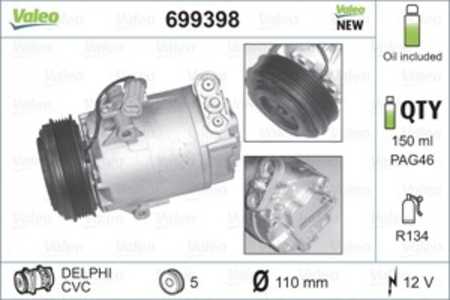 Kompressor, klimatanläggning, opel astra g halvkombi, astra g kombi, astra g sedan, corsa c, vauxhall corsa mk ii, 1854119, 685