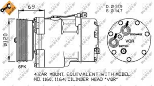 Kompressor, klimatanläggning, seat alhambra, vw sharan, 7M0820803M, 7M0820803Q, 98NW19D629AA, 98NW19D629AB