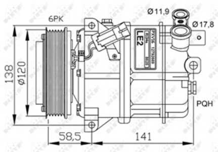 Kompressor, klimatanläggning, cadillac,opel,saab,vauxhall, 092100082, 12792669, 6854084