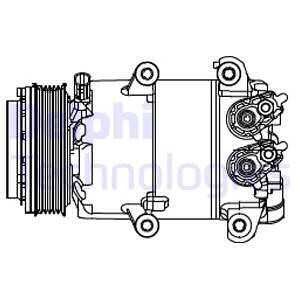 Kompressor, klimatanläggning, ford, 1774907, 1855762, 2025775, AV1119D629BA, AV1119D629BB, AV1119D629BC