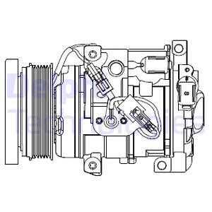 Kompressor, klimatanläggning, lexus lx, toyota land cruiser 200, 88320-6A320