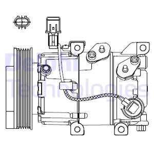 Kompressor, klimatanläggning, hyundai,kia, 97701-A5500, 97701A5501, 97701A5502, 97701A6500, 97701-A6501