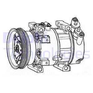 Kompressor, klimatanläggning, dacia,renault, 6001 547 455, 6001547455, 8200 781 488, 8200 802 613, 8200 866 443, 8200802613, 82