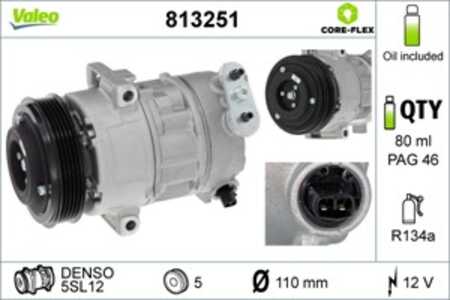 Kompressor, klimatanläggning, opel corsa d, corsa e, meriva a minibus,  minivan, 55702661, 6854092, 6854103