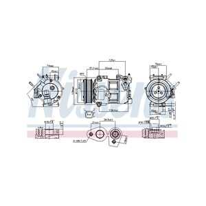 Kompressor, klimatanläggning, ford kuga ii, kuga van ii, 1785763, 1860527, 1860528, DV6119D629DA, DV6119D629DB, DV6119D629DC