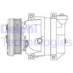 Kompressor, klimatanläggning, chevrolet,daewoo, 95925480, 95955950, 96246405, 96539394, 96539395