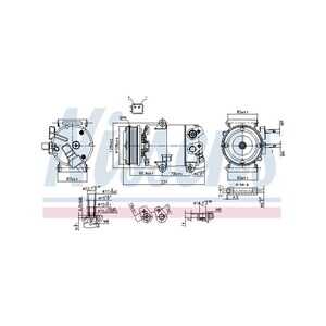 Kompressor, klimatanläggning, ford, 1872151, 2032815, F1F119D629CA, F1F119D629CB