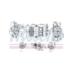 Kompressor, klimatanläggning, ford focus iii, focus turnier iii, kuga ii, 1779458, 1840806, 1854962, 2005453, 2017617, 2030976,