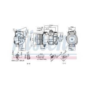 Kompressor, klimatanläggning, mercedes-benz, 0022309211, 0032302911, 0032308711, A0022309211, A0032302911, A0032308711