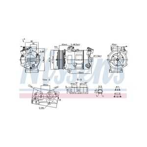 Kompressor, klimatanläggning, fiat,nissan,opel,renault,vauxhall, 9260000Q0B, 9260000Q0C, 926000373R, 926001732R, 93459133, 9345