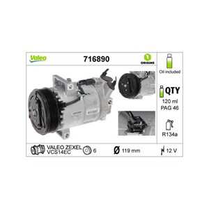 Kompressor, klimatanläggning, nissan tiida halvkombi, 926001 U60A, 926001U600, 92600-1U600, 926001U60A