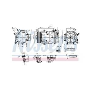 Kompressor, klimatanläggning, citroën,peugeot, 9806706780, 9819711380