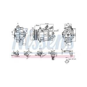 Kompressor, klimatanläggning, vw, 7E0816803B, 7E0816803F