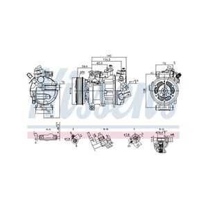 Kompressor, klimatanläggning, audi,cupra,seat,skoda,vw, 3Q0816803, 3Q0816803B, 3Q0816803D