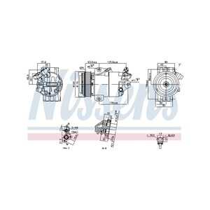 Kompressor, klimatanläggning, renault koleos i, 926007877R, 92600JY02A