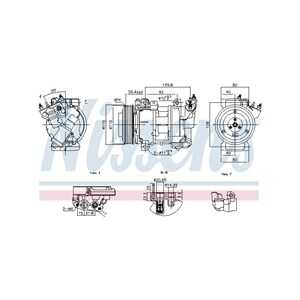 Kompressor, klimatanläggning, citroën,ds,peugeot, 9801764380, 9802875780, 9819714880, 9819714980