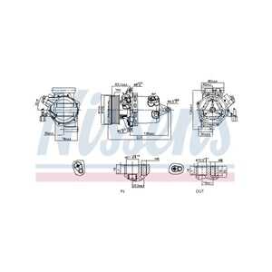 Kompressor, klimatanläggning, nissan bluebird sylphy / sylphy iii, juke, juke van, micra iv, sentra vii, 10001187, 10007986, 11