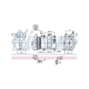 Kompressor, klimatanläggning, hyundai i20 i, 977011J000