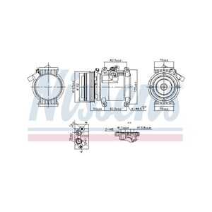 Kompressor, klimatanläggning, chevrolet spark, 94558244, 95967303, 96073851, 96676470