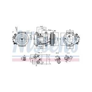 Kompressor, klimatanläggning, acura mdx, 388105J6A03