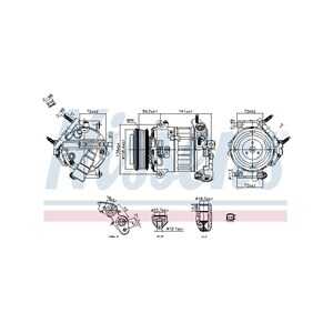 Kompressor, klimatanläggning, ford transit v363 buss, transit v363 flak/chassi, transit v363 skåp, 2006247, 2015351, 2026699, 2