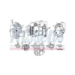 Kompressor, klimatanläggning, jeep compass, K68245076AA, K68354568AA