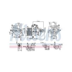 Kompressor, klimatanläggning, ford, 2112668, H1BH19D629CA