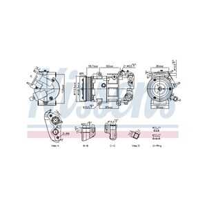 Kompressor, klimatanläggning, citroën,ds,opel,peugeot, 1638946180, 9829934580, 9829937680