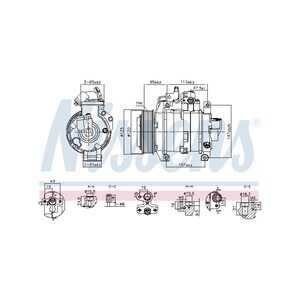 Kompressor, klimatanläggning, honda accord viii, accord kombi viii, 388105A2A01