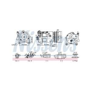 Kompressor, klimatanläggning, bmw,mini, 5A21D12, 5A43FB4, 5A5C711, 64525A21D12, 64525A43FB4, 64525A5C711, 64526842619, 6842619