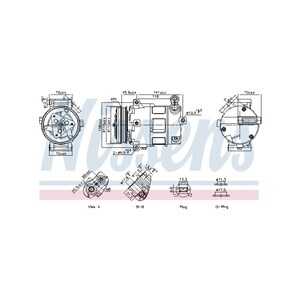 Kompressor, klimatanläggning, fiat ducato buss, ducato flak/chassi, ducato skåp, 5801859861, 5802212928, 71796979, 71796981, 71