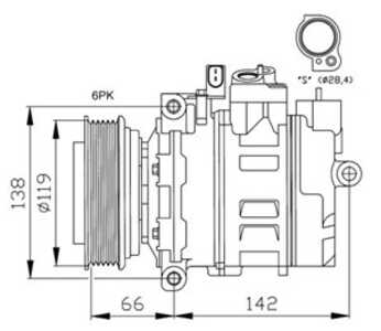 Kompressor, klimatanläggning, audi,skoda,vw, 4B0260805B, 4B0260805BX, 4B3260805, 4D0260805B, 4D0260808