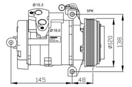 Kompressor, klimatanläggning, bmw x5 [e53], 64526909628, 64526921651, 64529158039, 6909628, 6921651, 9158039