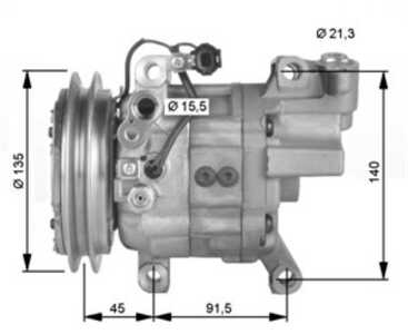 Kompressor, klimatanläggning, nissan x-trail i, 926005M301, 926005M30A