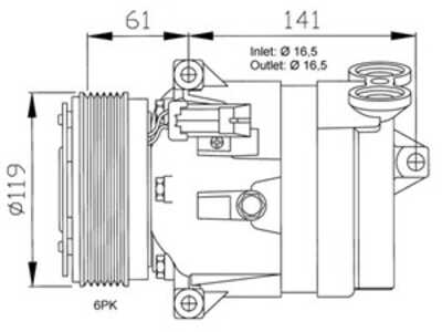 Kompressor, klimatanläggning, fiat,opel,saab,vauxhall, 01135240, 01135292, 1135157, 1135240, 1135292, 1135302, 1135324, 1135389