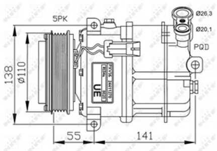 Kompressor, klimatanläggning, alfa romeo,fiat,opel,saab,vauxhall, 13191995, 24411270, 51704659, 60693875, 6854007, 6854035, 685