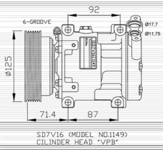 Kompressor, klimatanläggning, renault clio ii, 002 094 07 06, 003 094 95 04, 003 094 96 04, 50 21 107 601, 7700106441, A002 094