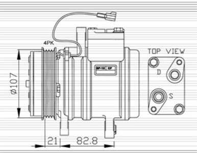 Kompressor, klimatanläggning, chevrolet matiz, daewoo kalos, kalos sedan, matiz, 96256053, 96314801, 96528117, 96528118, 965652