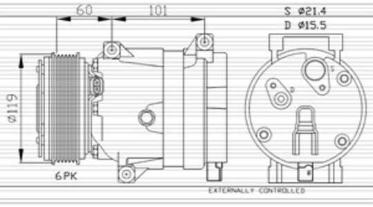 Kompressor, klimatanläggning, renault laguna ii, laguna grandtour ii, vel satis, 1140105, 1140558, 8200424250, 8200678509