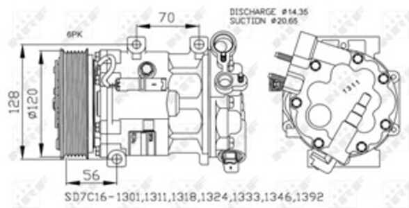 Kompressor, klimatanläggning, citroën,peugeot, 1201.J0, 1201.K6, 1201.L1, 1201.L3, 1206.E3, 16100-09240, 16100-09450, 16100-095