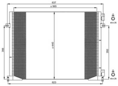 Kondensor, klimatanläggning, Fram, nissan,opel,renault,vauxhall, 001 460 98 05, 001 460 99 05, 2765000AQ, 2765000QAG, 2765000QA