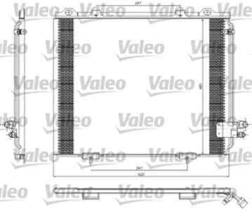 Kondensor, klimatanläggning, Fram, mercedes-benz e-klass [w210], e-klass t-model [s210], 2108300270, 2108300570