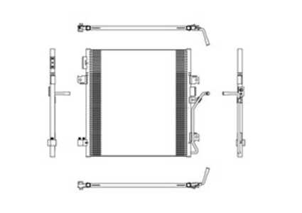 Kondensor, klimatanläggning, dodge nitro, nitro van, jeep cherokee, 46790000, 68003971AA, 68003971AB, 68003971AC, 68003972AA, 6