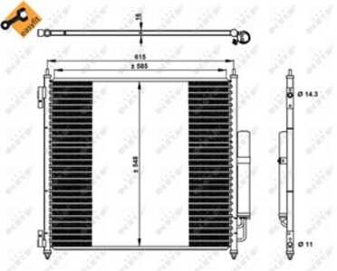 Kondensor, klimatanläggning, land rover discovery v, discovery van v, range rover iv, range rover sport ii, CPLA19C600AD, LR034