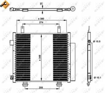 Kondensor, klimatanläggning, nissan pixo, suzuki alto vii, 11 53 7 536 655, 11 53 7 544 788, 11 53 7 549 476, 276504A00D, 27650