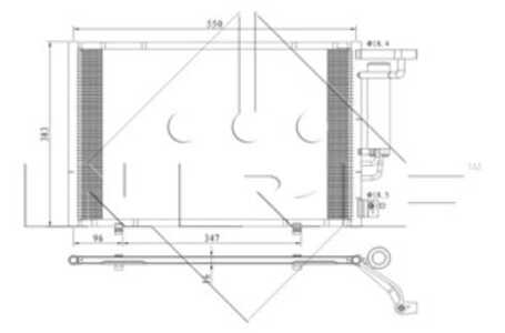 Kondensor, klimatanläggning, ford b-max, b-max van, ecosport, fiesta vi, fiesta sedan, fiesta van vi, ka+ iii, ka+ sedan iii, 1