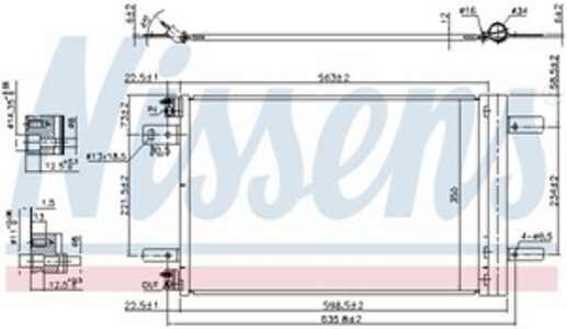 Kondensor, klimatanläggning, citroën,ds,opel,peugeot,toyota,vauxhall, 1626267380, 3644520, 9673629780, 9677145480, 9816746580, 