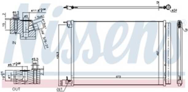 Kondensor, klimatanläggning, mercedes-benz, 0995000454, 0995001354, A0995000454, A0995001354