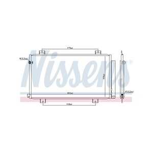 Kondensor, klimatanläggning, honda civic halvkombi x, civic sedan x, 80100TGNG01