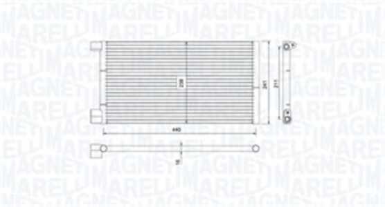 Kondensor, klimatanläggning, fiat seicento / 600, seicento / 600 skåp/halvkombi, 46519307, 46799739, 46799740